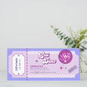 Last Dance Disco Junggeselinnen-Abschied Einladung (Stehend Vorderseite)