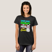 Last Day Of School No Prob Llama Alpaca Teacher Ki T-Shirt (Vorne ganz)
