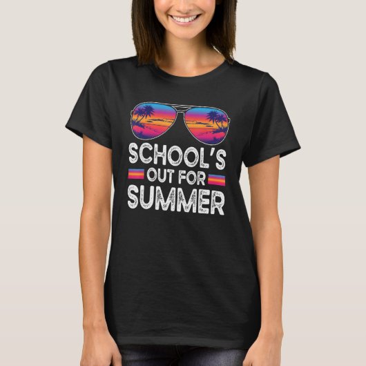 Last Day Of School Retro Schools Out For Summer 2 T-Shirt (Vorderseite)