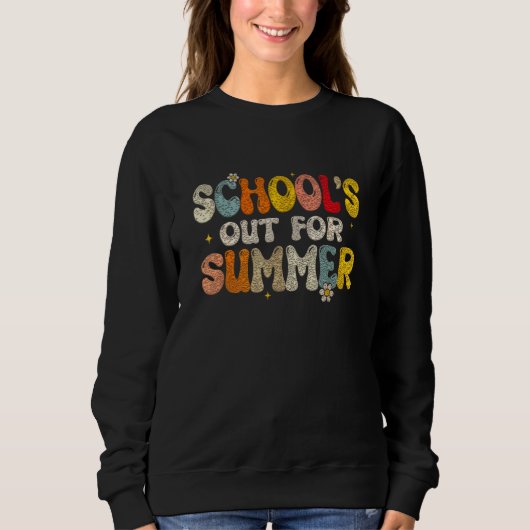 Last Day of School Tie Dye School Graduation Sweatshirt (Vorderseite)