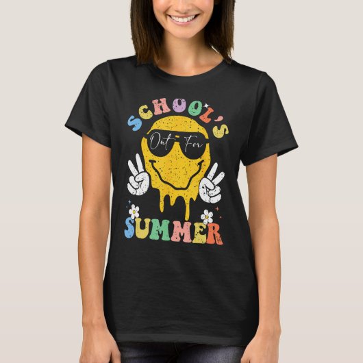 Last Day of School's Out For Summer Vacation Teach T-Shirt (Vorderseite)