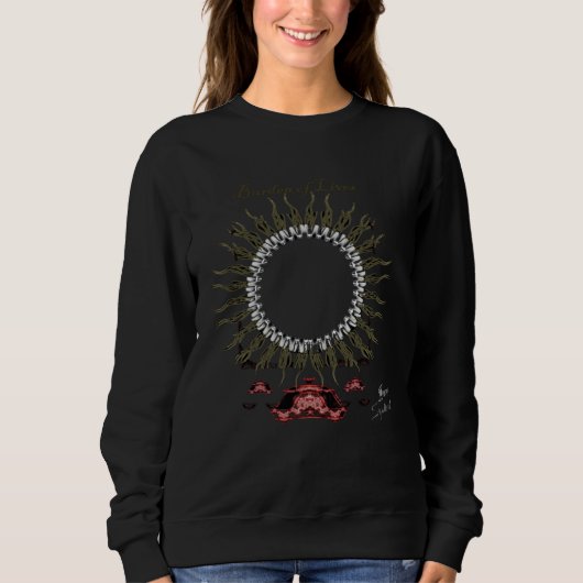Last der Leben SchwarzWeißGrau Sweatshirt (Vorderseite)