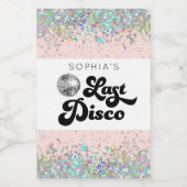 Last Disco Bachelorette Mini Wine Labels Weinetikett (Einzelnes Label)