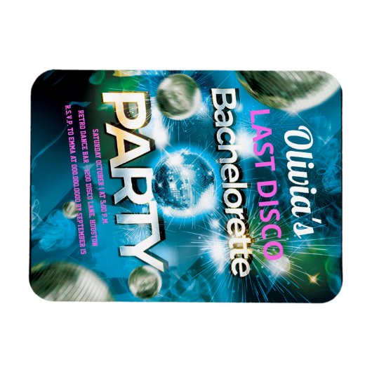 Last Disco Bachelorette Party Magnet (Horizontal)