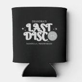 Last Disco Name Retro Silver 70s Bachelorette Dosenkühler (Rückseite)