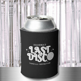Last Disco Name Retro Silver 70s Bachelorette Dosenkühler