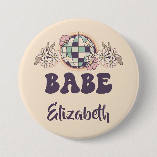 Last Disco Retro Bachelorette Button (Vorderseite)