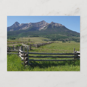 Last Dollar Ranch Road San Juan Range Colorado Postkarte