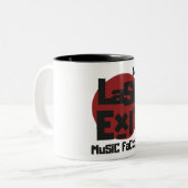 Last Exit Music Factory- Crown Mug Zweifarbige Tasse (Vorderseite Links)