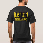 Last Exit Music Factory Logo- Quadrat T-Shirt (Rückseite)