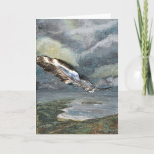 "Last Flight" Feather Greeting Card Karte