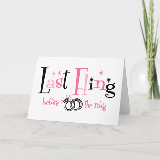 Last Fling Before The Ring Karte (Vorderseite)
