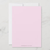 Last Fling Zebra Bachelorette Invitation (fuschia) Einladung (Rückseite)