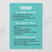 Last Float Bachelorette Party Weekend Invitation Einladung (Rückseite)