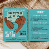 Last Float Bachelorette Party Weekend Invitation Einladung