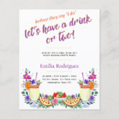 Last Flying Fiesta Cocktails Tacos Bachelorette (Vorderseite)