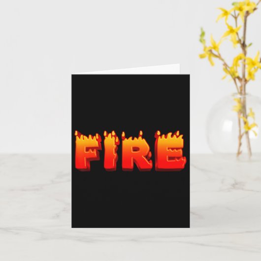 Last Minute Familienpaare Halloween Fire and Ice Karte (Gelbe Blume)