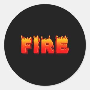 Last Minute Familienpaare Halloween Fire and Ice Runder Aufkleber