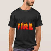 Last Minute Familienpaare Halloween Fire and Ice T-Shirt (Vorderseite)