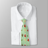 Last-Minute Gift Alert: Festive Goat Pattern Tie Krawatte (Gebunden)