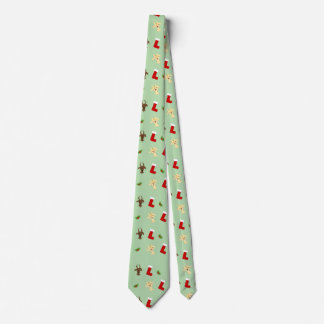 Last-Minute Gift Alert: Festive Goat Pattern Tie Krawatte
