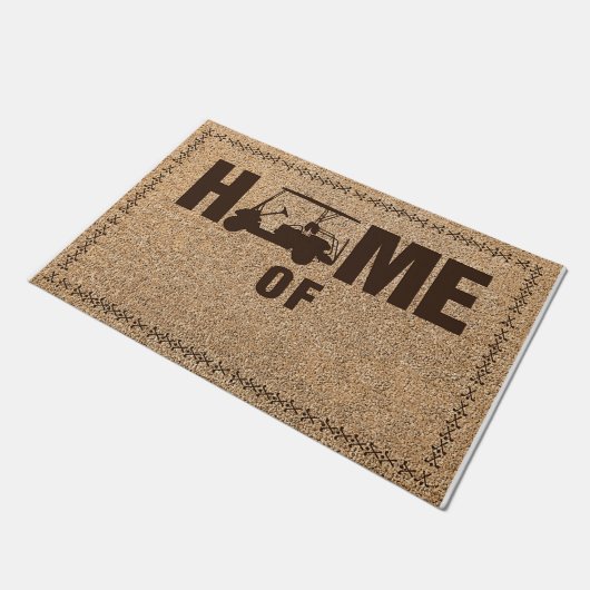 Last Name Custom Door Mat - Welcome Mat Fußmatte (Schrägansicht)