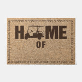 Last Name Custom Door Mat - Welcome Mat Fußmatte (Vorderseite)