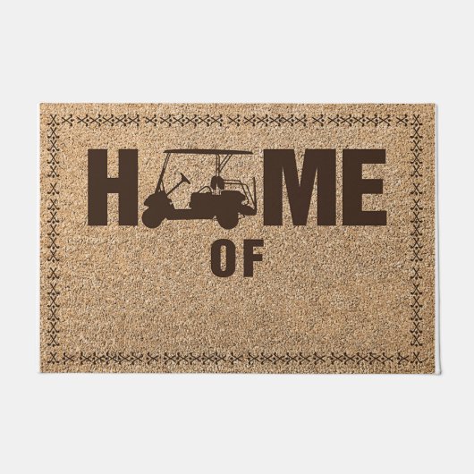 Last Name Custom Door Mat - Welcome Mat Fußmatte (Vorderseite)
