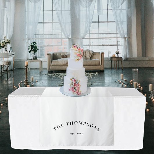 Last Name Sign Wedding Bridal Dinner Runner Sign Wandteppich