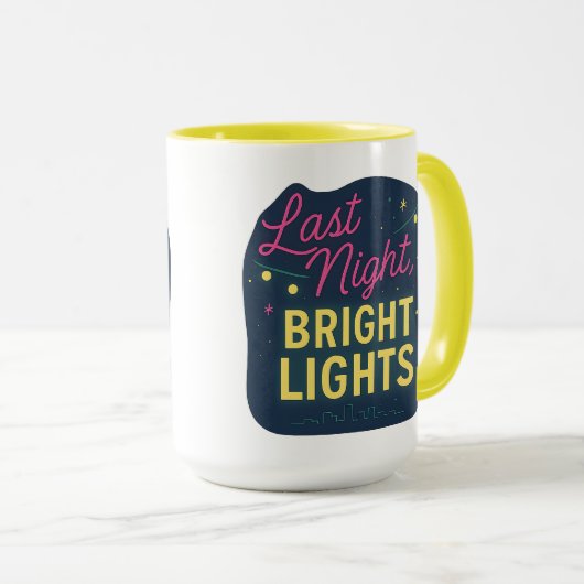 Last Night, Bright Lights | Halloween Gifts Tasse (VorderseiteRechts)