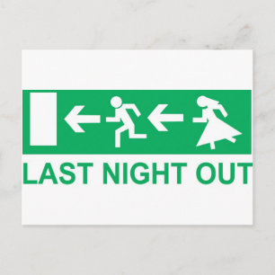 last night out postkarte