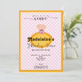 Last Rendez Veuve Orange Bachelorette Itinerary Einladung (Stehend Vorderseite)