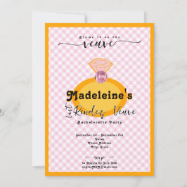 Last Rendez Veuve Orange Bachelorette Itinerary Einladung