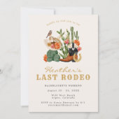 Last Rodeo Bachelorette Einladung (Vorderseite)