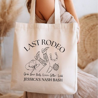 Last Rodeo Bachelorette, Personalized Boho Bridal Tragetasche