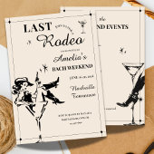 Last Rodeo Bachelorette Weekend Itinerary Invitati Einladung