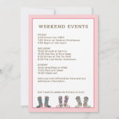 Last Rodeo Bachelorette Weekend Party Einladung (Rückseite)