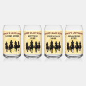 Last Rodeo Cowboys Sunset Bachelor Beer Set Dosenglas (Hinten)