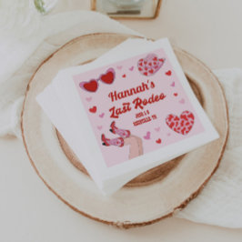 Last Rodeo Cowgirl Bachelorette Cocktail Napkins Serviette