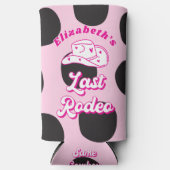 Last Rodeo Cowgirl Bachelorette Favor Selters Dosenkühler (Vorderseite)