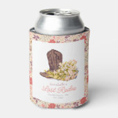 Last Rodeo Cowgirl Boot Floral Bachelorette Dosenkühler (Kanne Vorderseite)