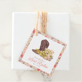 Last Rodeo Cowgirl Boot Floral Bachelorette Geschenkanhänger