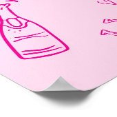 Last Rodeo Disco Cowgirl Bachelorette Willkommen Poster (Ecke)