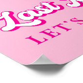 Last Rodeo Disco Cowgirl Bachelorette Willkommen Poster (Ecke)