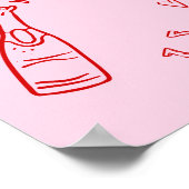 Last Rodeo Disco Cowgirl Bachelorette Willkommen Poster (Ecke)