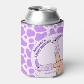 Last Rodeo Lila Cowgirl Brautparty Party Dosenkühler (Kanne Vorderseite)
