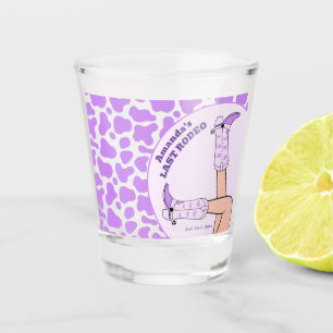 Last Rodeo Lila Cowgirl Brautparty Party Schnapsglas