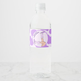 Last Rodeo Lila Cowgirl Brautparty Party Wasserflaschenetikett