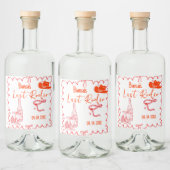 Last Rodeo Nashville Bachelorette Weekend Party Alkoholflaschenetikett (Flaschen)