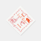 Last Rodeo Nashville Bachelorette Weekend Party Serviette (Ecke)